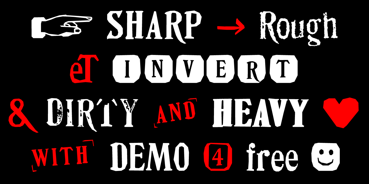 Przykład czcionki DIY Fantasy Stamp SharpDEMO